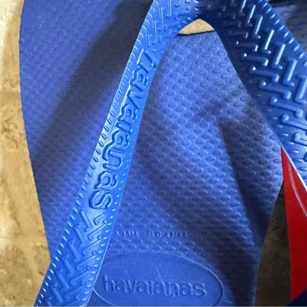 NEW Havaianas Men’s Marine Blue Flip Flop Sandals 13